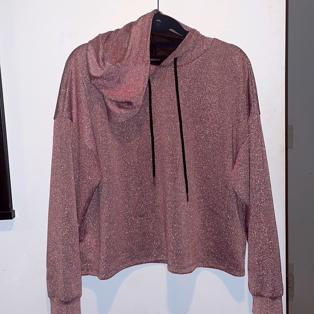 Rosie/Pink glitter hoodie